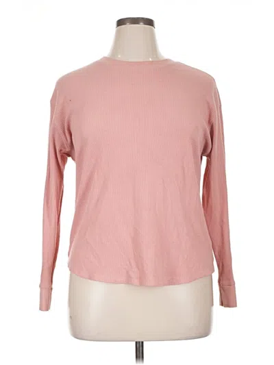 Pre-owned Time And Tru Pullover Sweater In Pink
