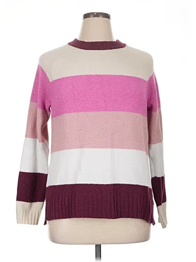 Pre-owned Time And Tru Pullover Sweater In Pink
