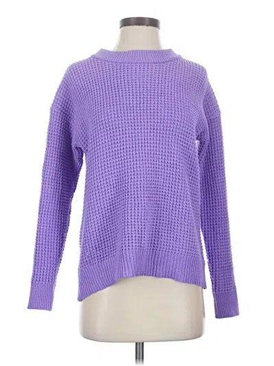 Pre-owned Time And Tru Pullover Sweater In Purple