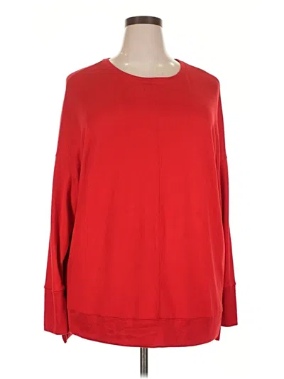 Pre-owned Time And Tru Pullover Sweater In Red