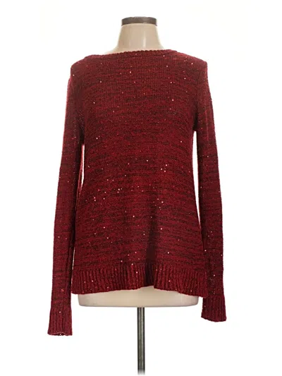Pre-owned Time And Tru Pullover Sweater In Red