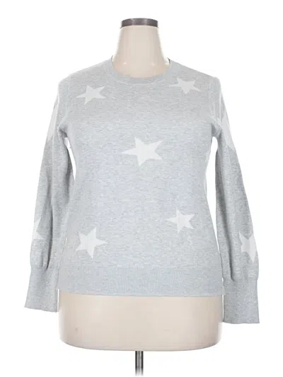 Pre-owned Time And Tru Pullover Sweater In Silver
