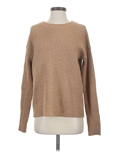 Pre-owned Time And Tru Pullover Sweater In Tan