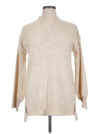 Pre-owned Time And Tru Pullover Sweater In Tan