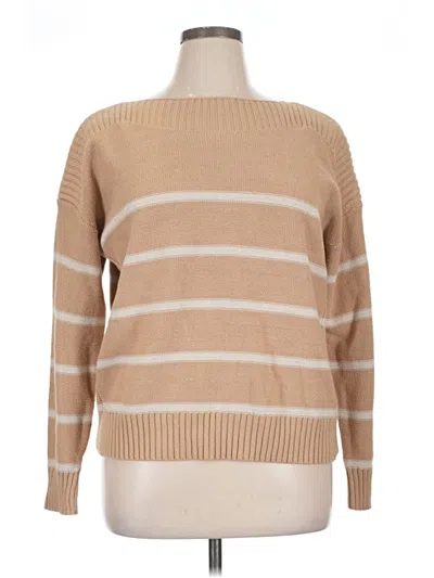 Pre-owned Time And Tru Pullover Sweater In Tan