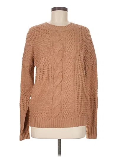 Pre-owned Time And Tru Pullover Sweater In Tan