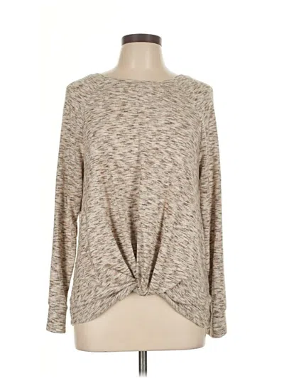 Pre-owned Time And Tru Pullover Sweater In Tan