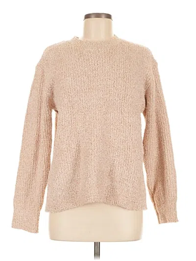 Pre-owned Time And Tru Pullover Sweater In Tan