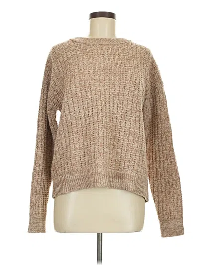 Pre-owned Time And Tru Pullover Sweater In Tan