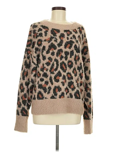 Pre-owned Time And Tru Pullover Sweater In Tan