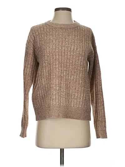 Pre-owned Time And Tru Pullover Sweater In Tan