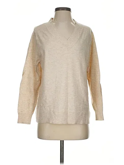 Pre-owned Time And Tru Pullover Sweater In Tan