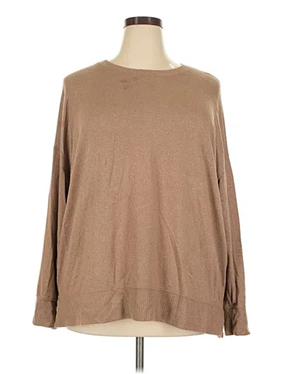 Pre-owned Time And Tru Pullover Sweater In Tan