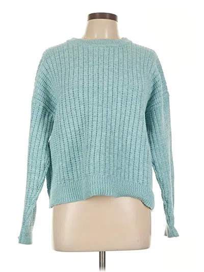 Pre-owned Time And Tru Pullover Sweater In Teal
