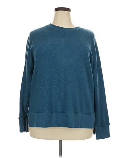 Pre-owned Time And Tru Pullover Sweater In Teal