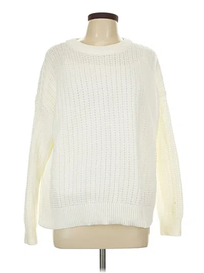 Pre-owned Time And Tru Pullover Sweater In White