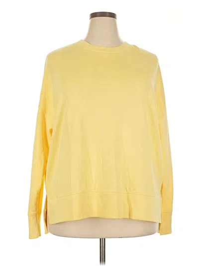 Pre-owned Time And Tru Pullover Sweater In Yellow