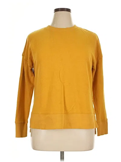 Pre-owned Time And Tru Pullover Sweater In Yellow