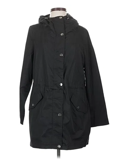 Time And Tru Raincoat In Black