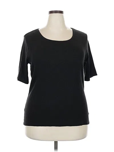 Pre-owned Time And Tru Short Sleeve T-shirt In Black