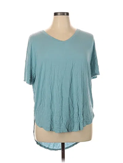 Pre-owned Time And Tru Short Sleeve T-shirt In Blue