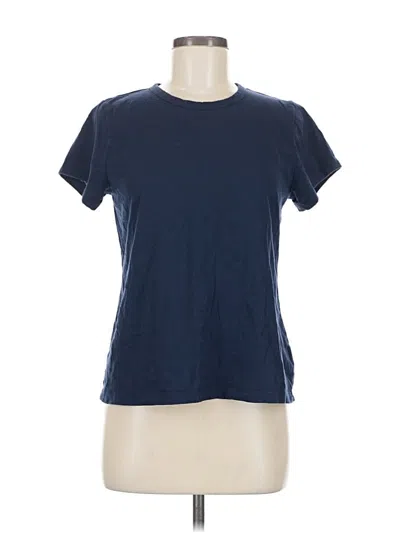 Pre-owned Time And Tru Short Sleeve T-shirt In Blue
