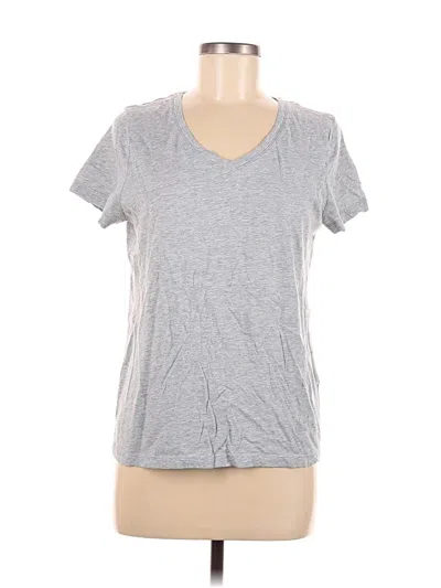 Pre-owned Time And Tru Short Sleeve T-shirt In Gray