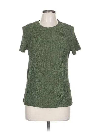 Pre-owned Time And Tru Short Sleeve T-shirt In Green