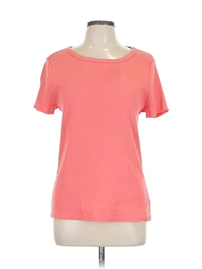 Pre-owned Time And Tru Short Sleeve T-shirt In Orange