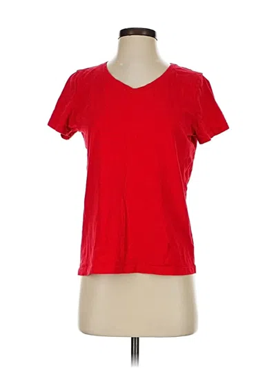 Pre-owned Time And Tru Short Sleeve T-shirt In Red