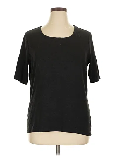 Pre-owned Time And Tru Short Sleeve T-shirt In Black