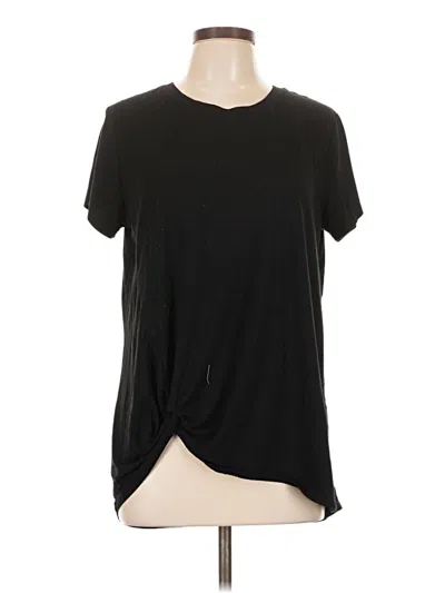 Pre-owned Time And Tru Short Sleeve T-shirt In Black