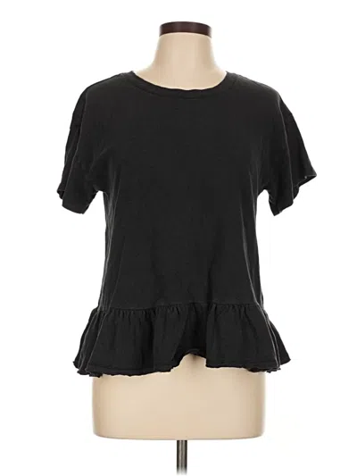 Pre-owned Time And Tru Short Sleeve T-shirt In Black