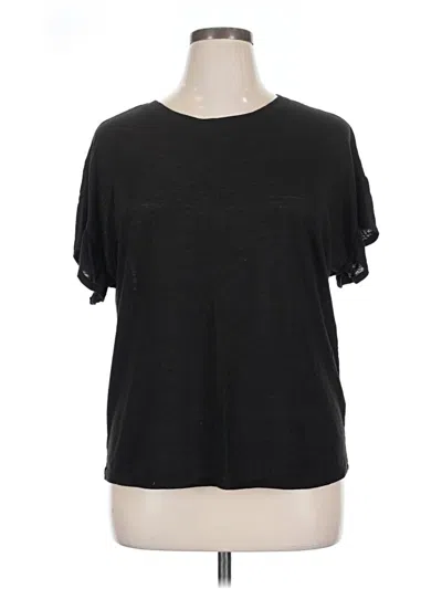 Pre-owned Time And Tru Short Sleeve T-shirt In Black