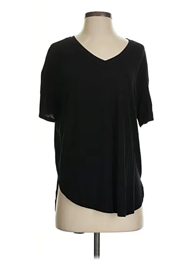 Pre-owned Time And Tru Short Sleeve T-shirt In Black