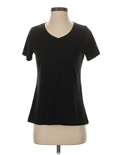 Pre-owned Time And Tru Short Sleeve T-shirt In Black
