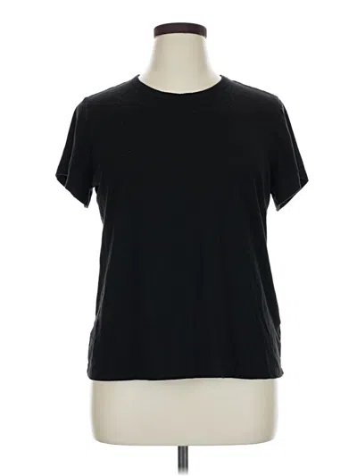 Pre-owned Time And Tru Short Sleeve T-shirt In Black