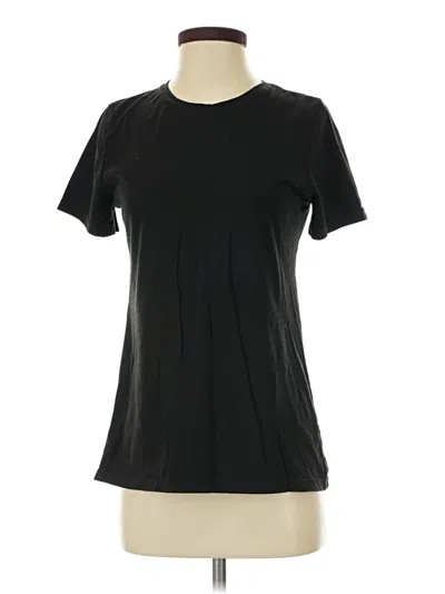 Pre-owned Time And Tru Short Sleeve T-shirt In Black