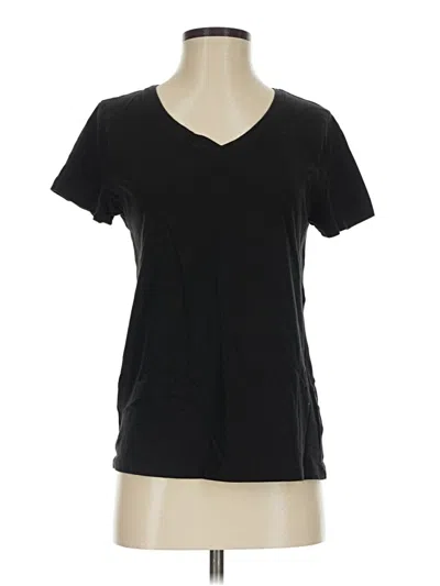 Pre-owned Time And Tru Short Sleeve T-shirt In Black