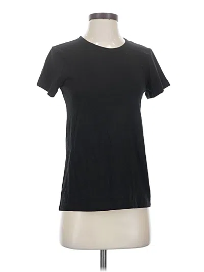 Pre-owned Time And Tru Short Sleeve T-shirt In Black