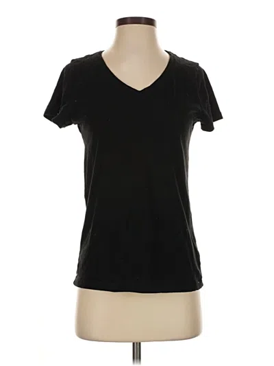 Pre-owned Time And Tru Short Sleeve T-shirt In Black