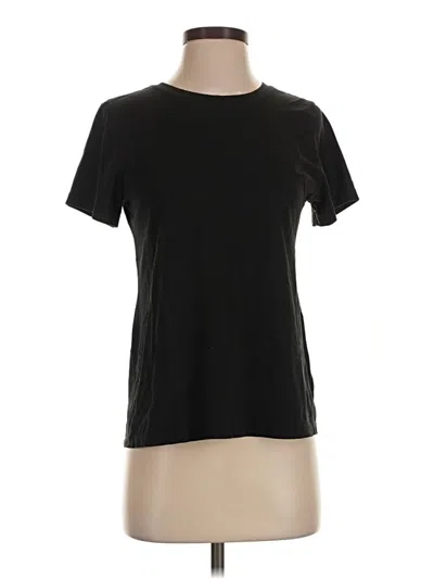 Pre-owned Time And Tru Short Sleeve T-shirt In Black