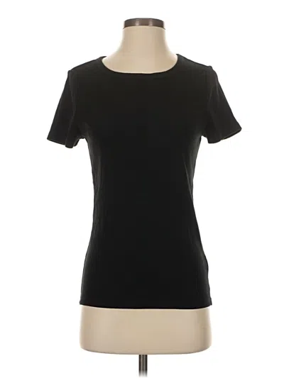 Pre-owned Time And Tru Short Sleeve T-shirt In Black