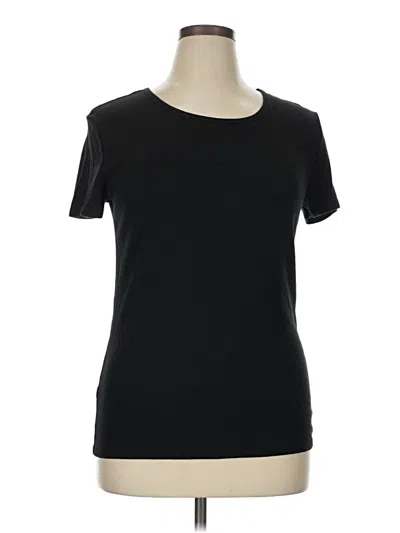 Pre-owned Time And Tru Short Sleeve T-shirt In Black