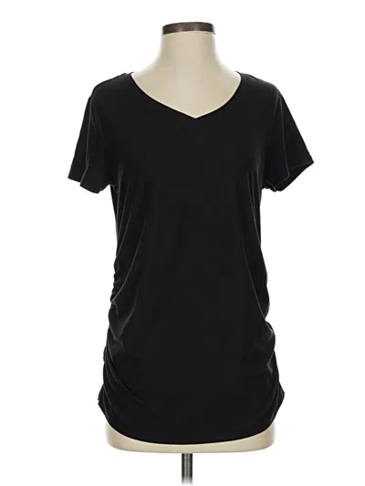 Pre-owned Time And Tru Short Sleeve T-shirt In Black