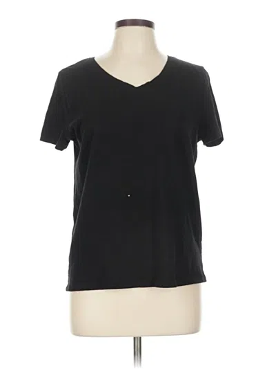 Pre-owned Time And Tru Short Sleeve T-shirt In Black