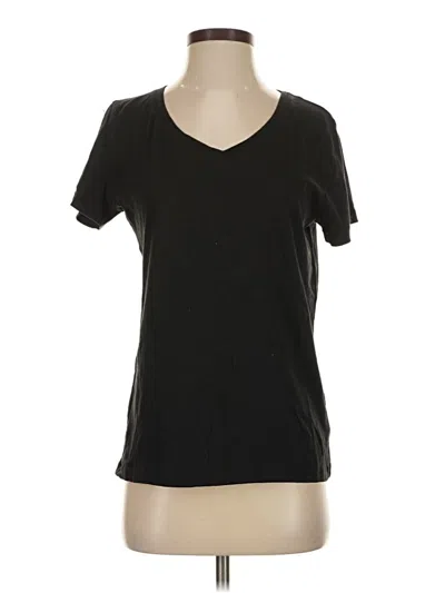 Pre-owned Time And Tru Short Sleeve T-shirt In Black