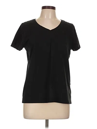 Pre-owned Time And Tru Short Sleeve T-shirt In Black