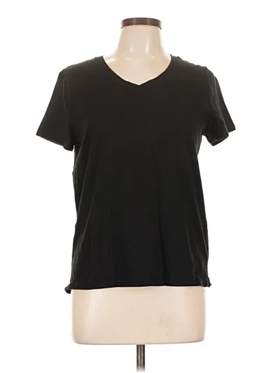 Pre-owned Time And Tru Short Sleeve T-shirt In Black
