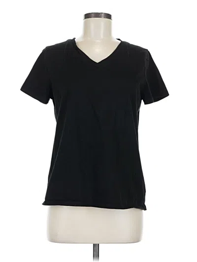 Pre-owned Time And Tru Short Sleeve T-shirt In Black